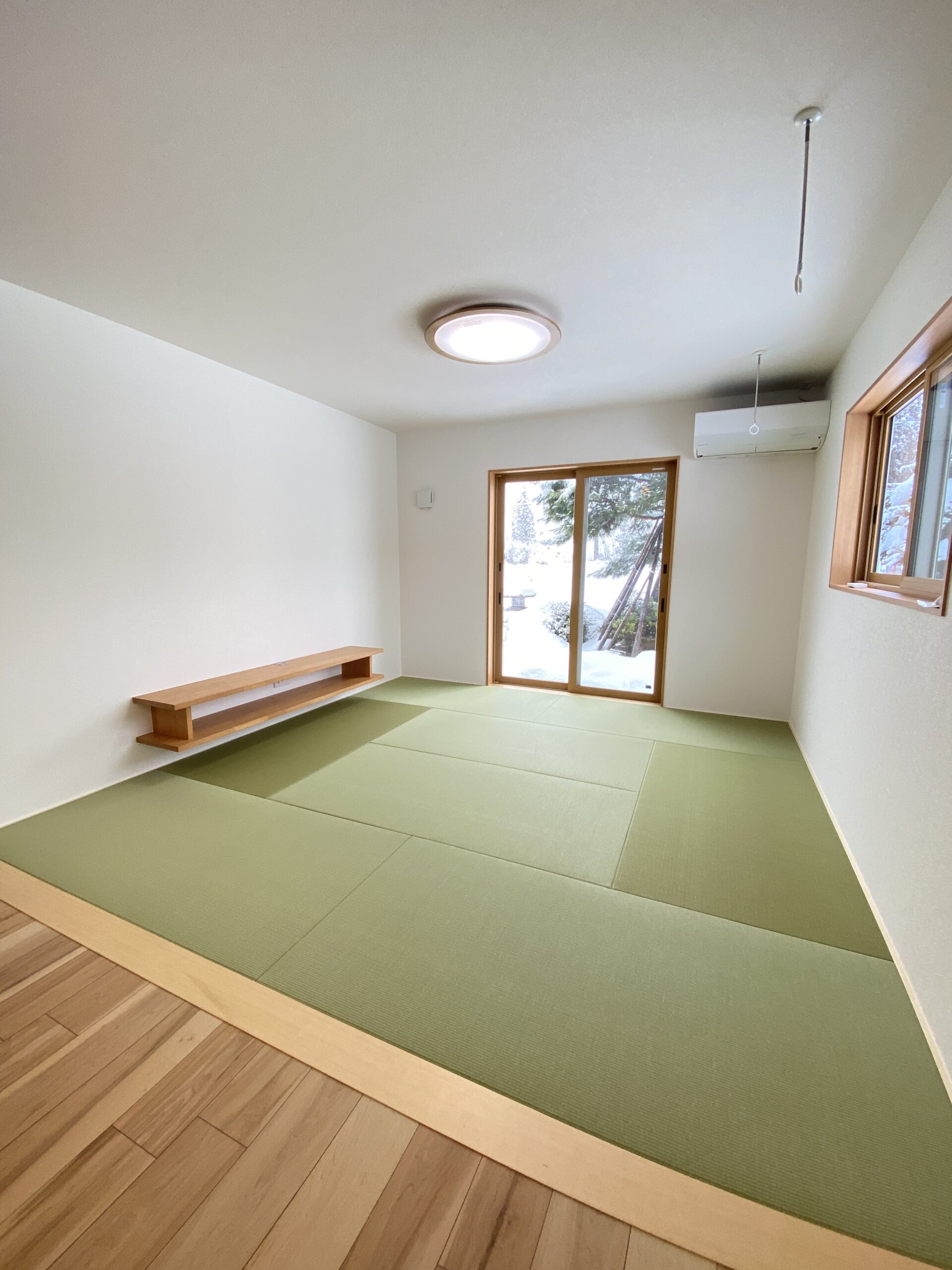 自然と調和するモスグリーンの家!【クオリティハウス】新発田の和室付き5LDK完成住宅を見学してきた!