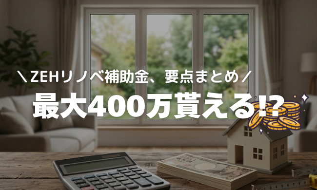 【令和8年度】ZEH既存改修補助金スタート！いくらもらえる？条件は？要点丸わかりガイド